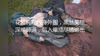 花臂胸前纹身外围，黑丝美腿深喉舔逼，后入爆插尽情输出