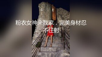 粉衣女神来我家，完美身材忍不住射